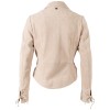 Koszula skórzana damska Mauritius beżowa MWMahali