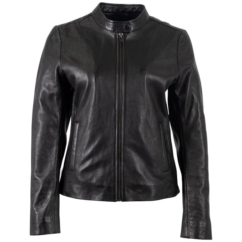 Kurtka skórzana damska Mauritius Czarna MWMair - readytowear