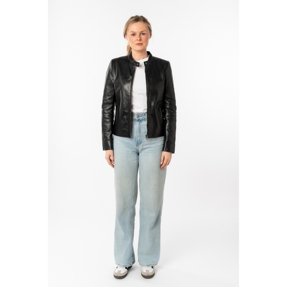 Kurtka skórzana damska Mauritius Czarna MWMair - readytowear