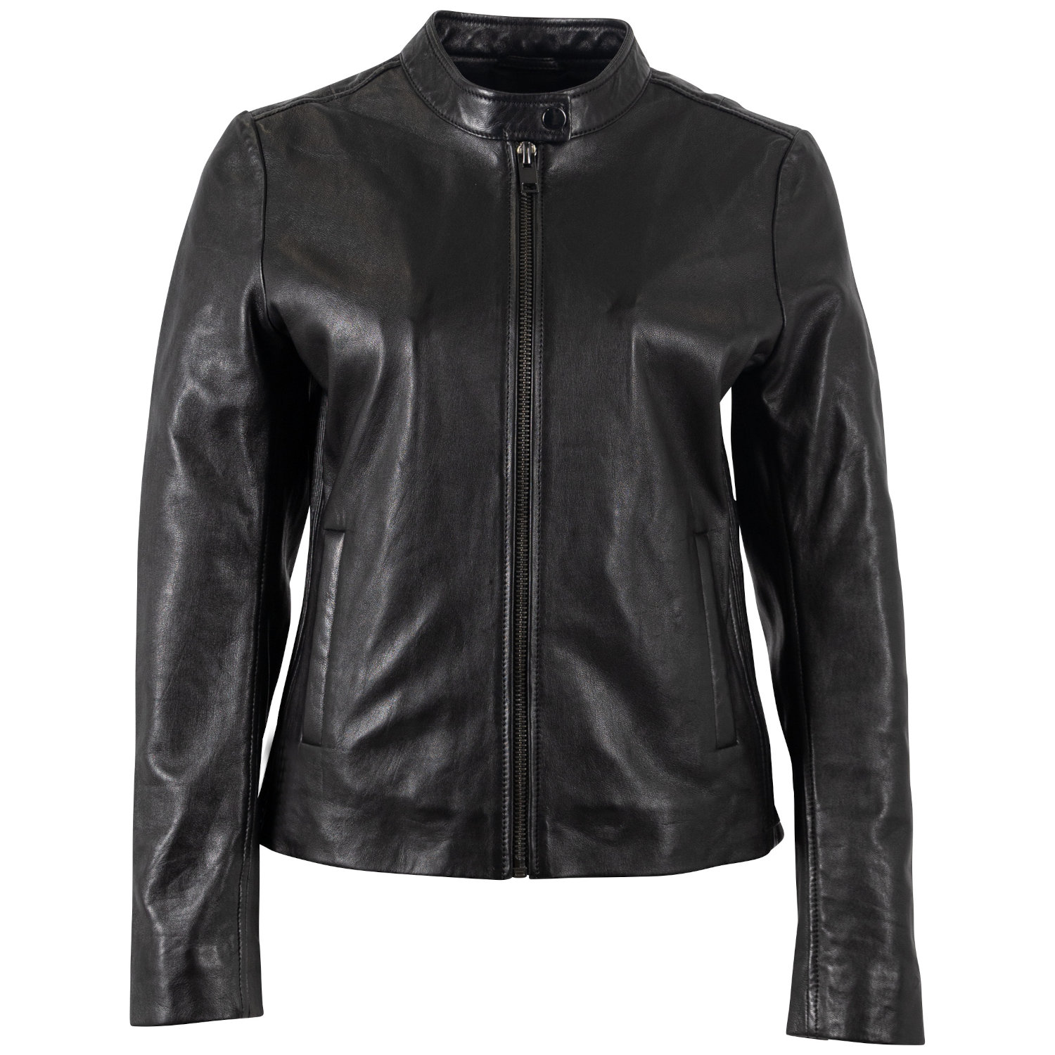 Kurtka skórzana damska Mauritius Czarna MWMair – Kurtki skórzane