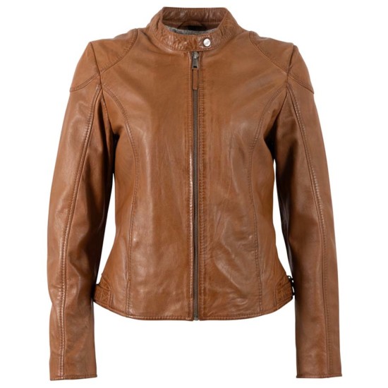 Kurtka skórzana damska Mauritius Cognac MWMaithe