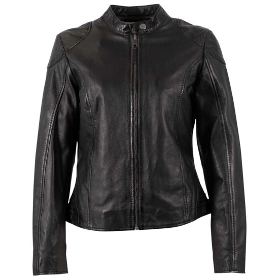 Kurtka skórzana damska Mauritius Czarna MWMaithe