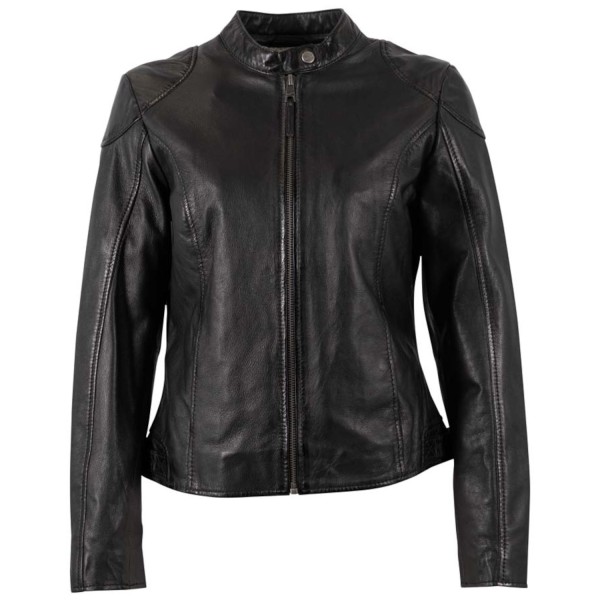 Kurtka skórzana damska Mauritius Czarna MWMaithe