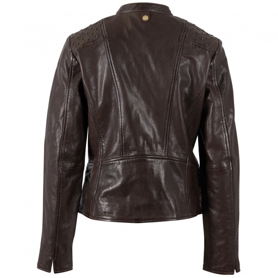 Kurtka skórzana damska Mauritius kasztanowa MWMakena