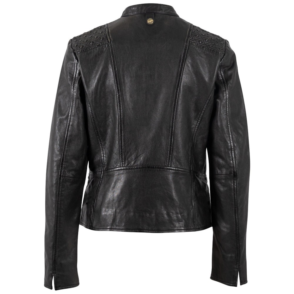 Kurtka skórzana damska Mauritius Czarna MWMakena - readytowear