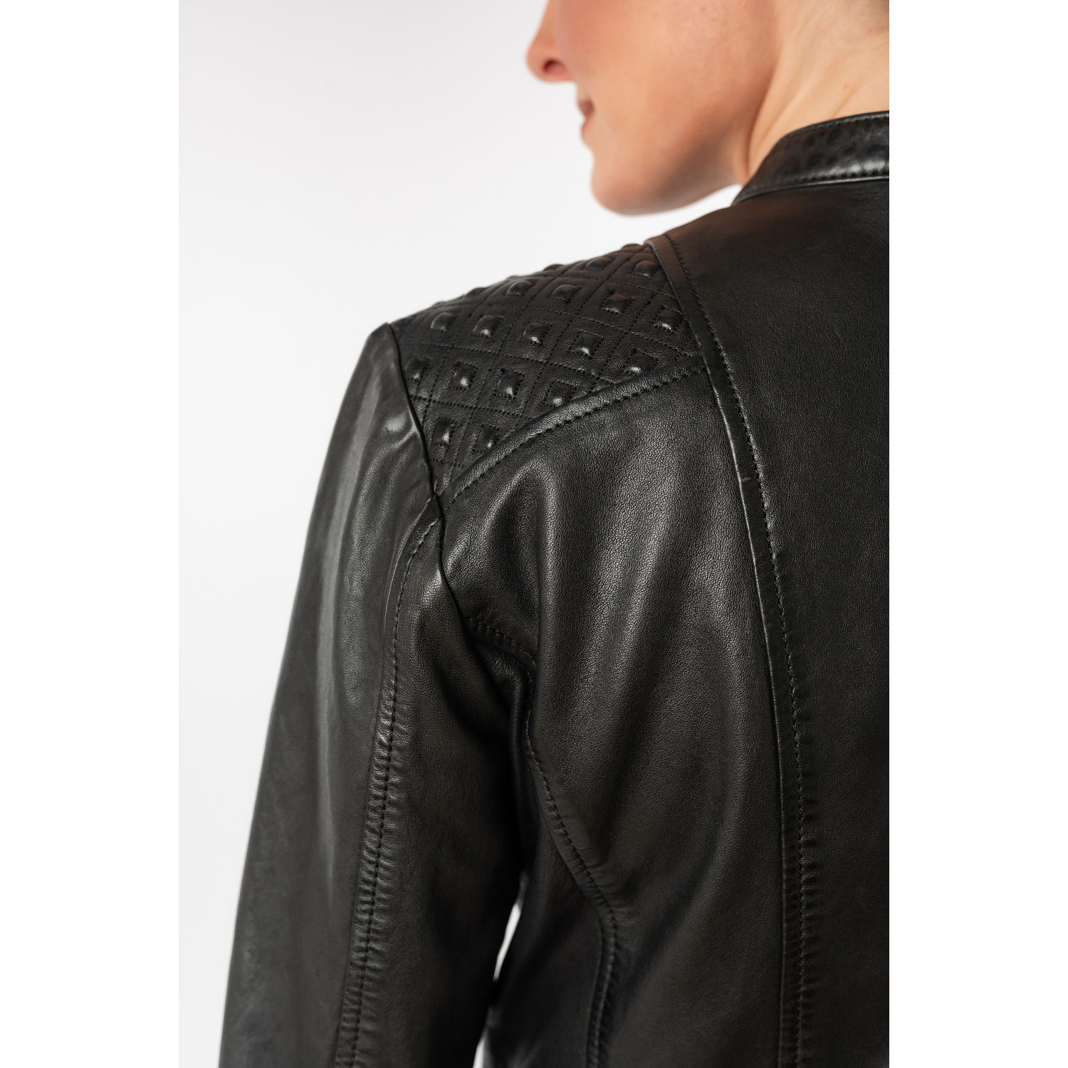 Kurtka skórzana damska Mauritius Czarna MWMakena – Kurtki skórzane