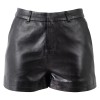 Damskie skórzane spodenki Mauritius czarne MWMaluna