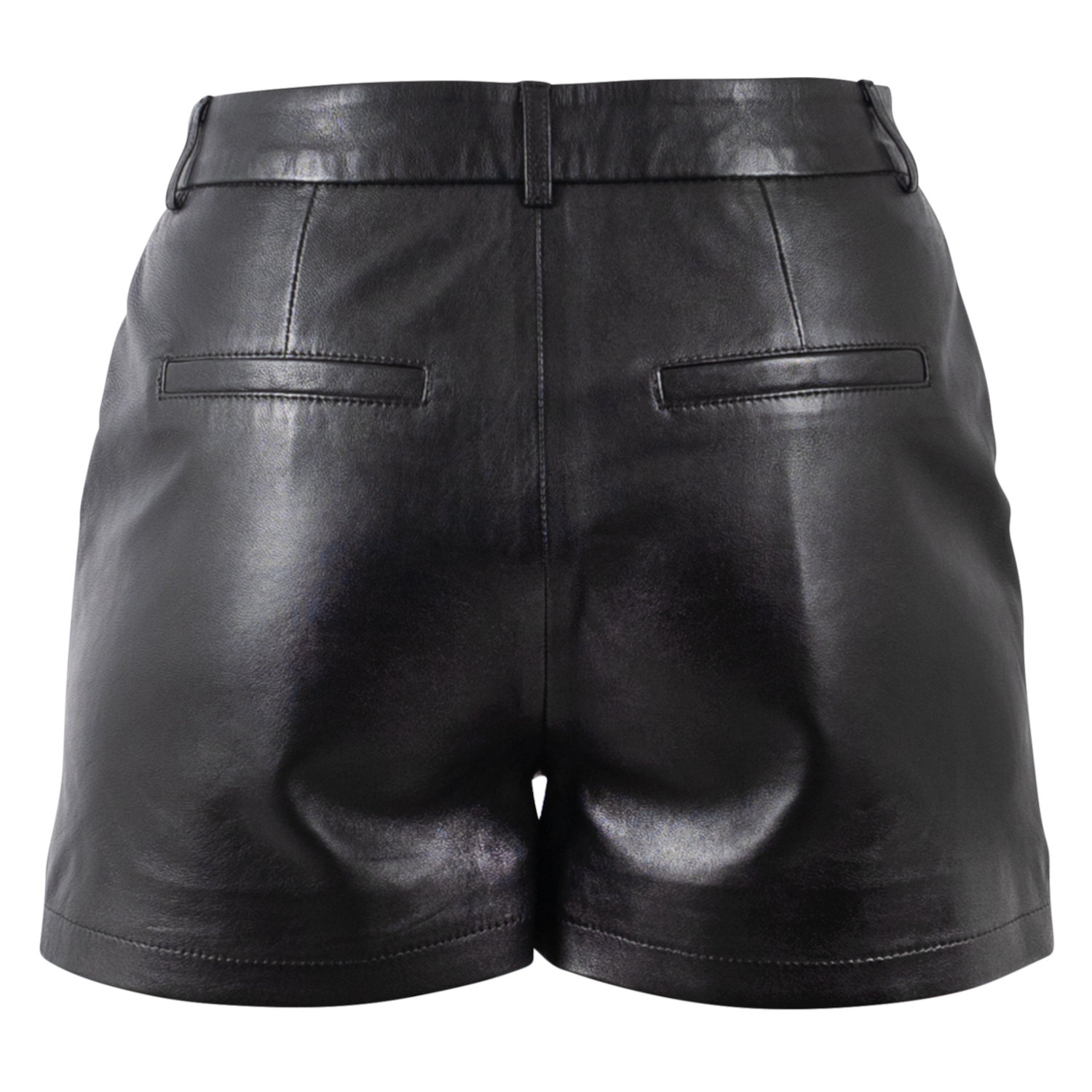 Damskie skórzane spodenki Mauritius czarne MWMaluna