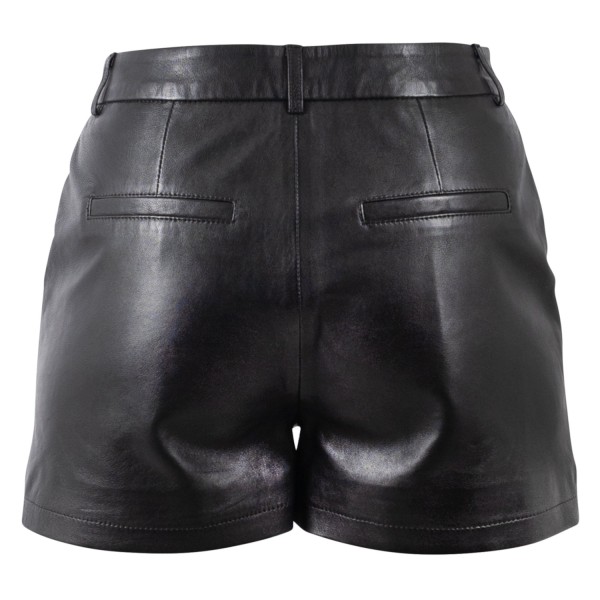 Damskie skórzane spodenki Mauritius czarne MWMaluna
