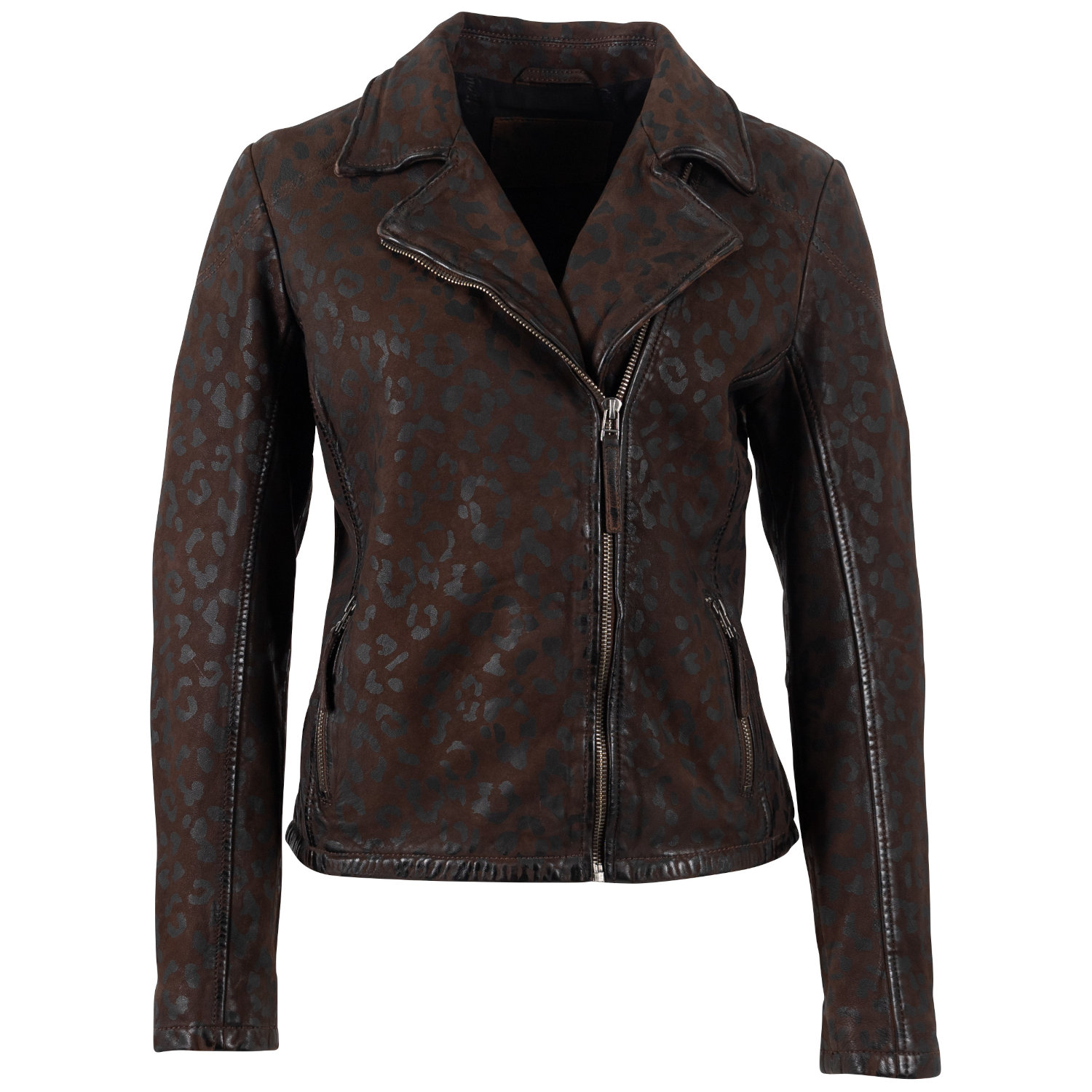 Kurtka skórzana damska Mauritius brązowa MWMeeow – Kurtki skórzane