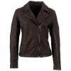 Kurtka skórzana damska Mauritius brązowa MWMeeow – Kurtki skórzane
