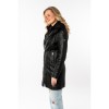 Długa skórzana kurtka damska Mauritius Czarna MWMilene - readytowear