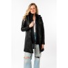 Długa skórzana kurtka damska Mauritius Czarna MWMilene – Kurtki skórzane