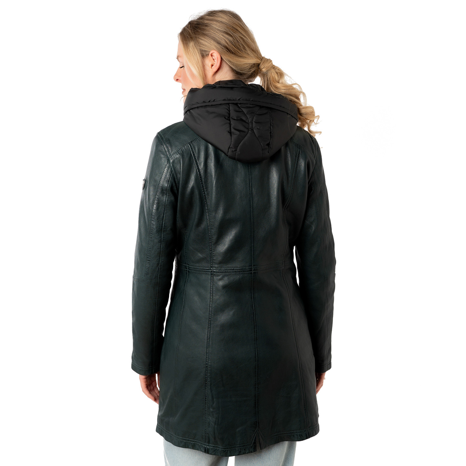 Długa skórzana kurtka damska Mauritius Ciemnozielona MWMilene – Kurtki skórzane Długa skórzana kurtka damska Mauritius Ciemnozielona MWMilene – Kurtki skórzane