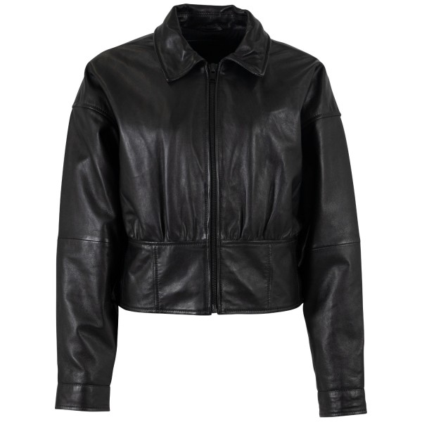 Kurtka skórzana damska Mauritius Czarna MWMillia