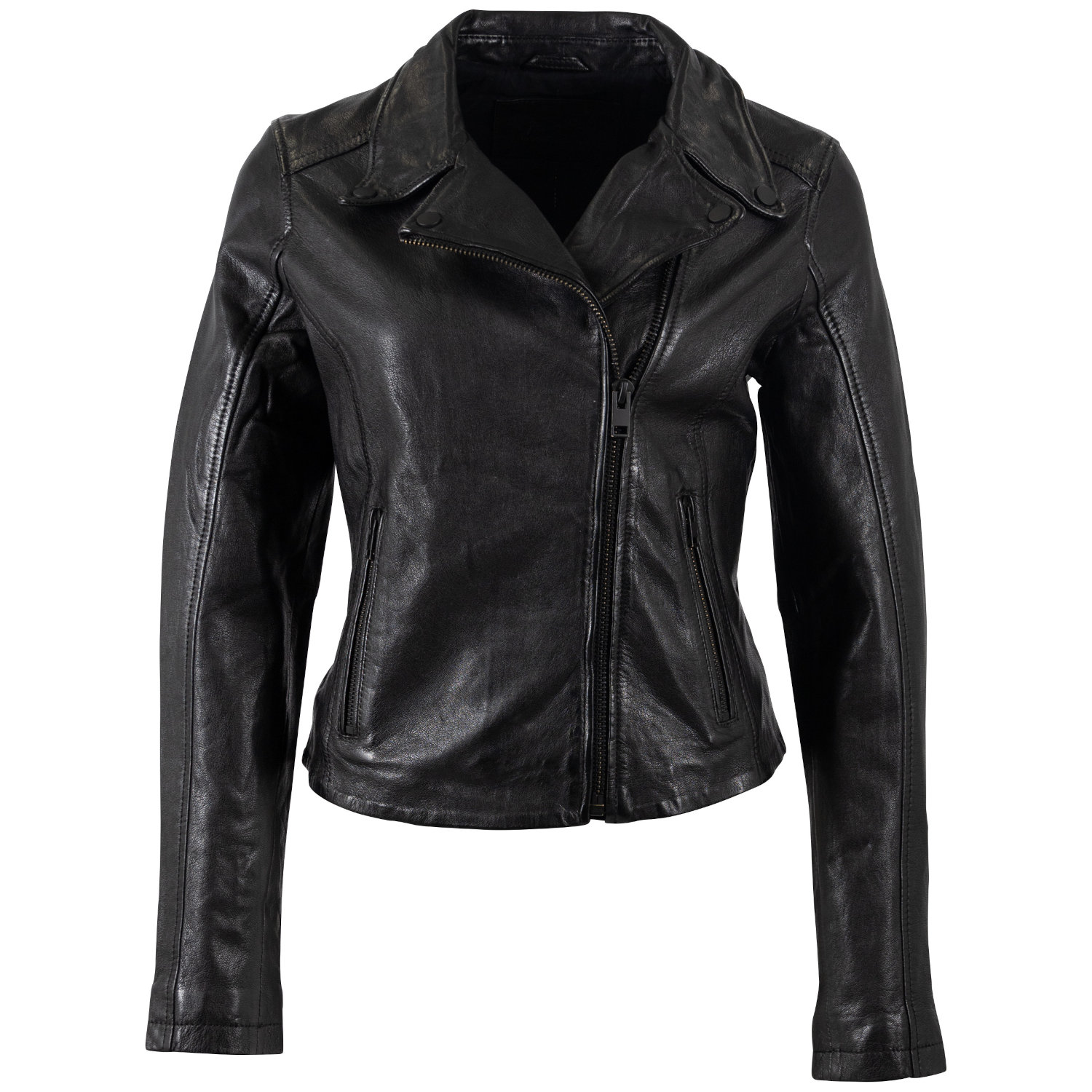 Kurtka skórzana damska Mauritius Czarna MWMishell – Kurtki skórzane