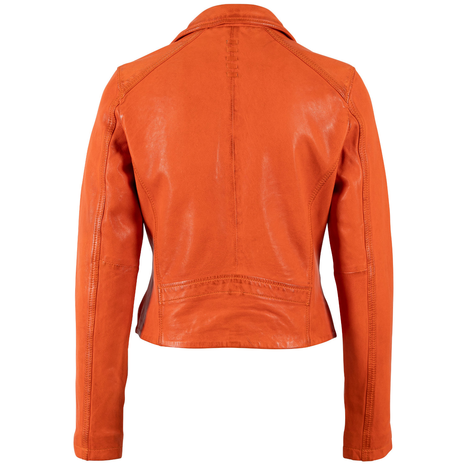 Kurtka skórzana damska Mauritius pomarańczowa MWMishell – BLACK FRIDAY