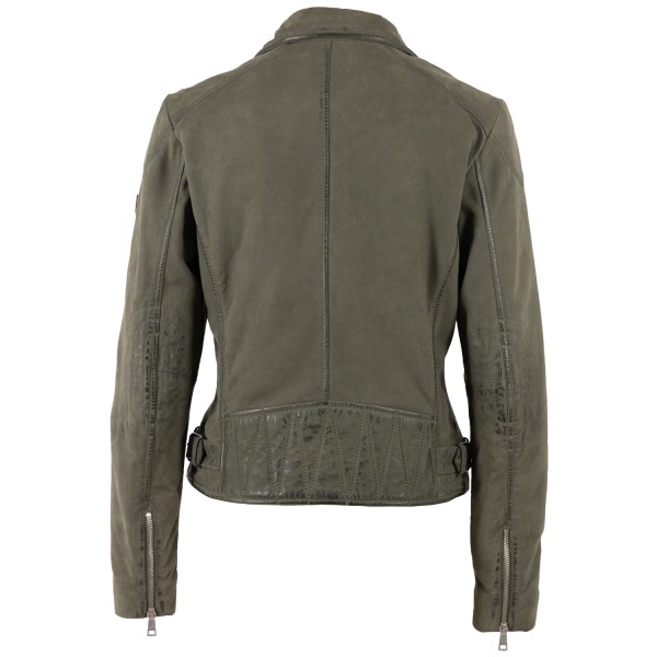 Kurtka skórzana damska Mauritius Oliwkowa MWNabeela