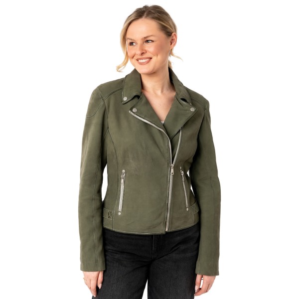 Kurtka skórzana damska Mauritius Oliwkowa MWNalani