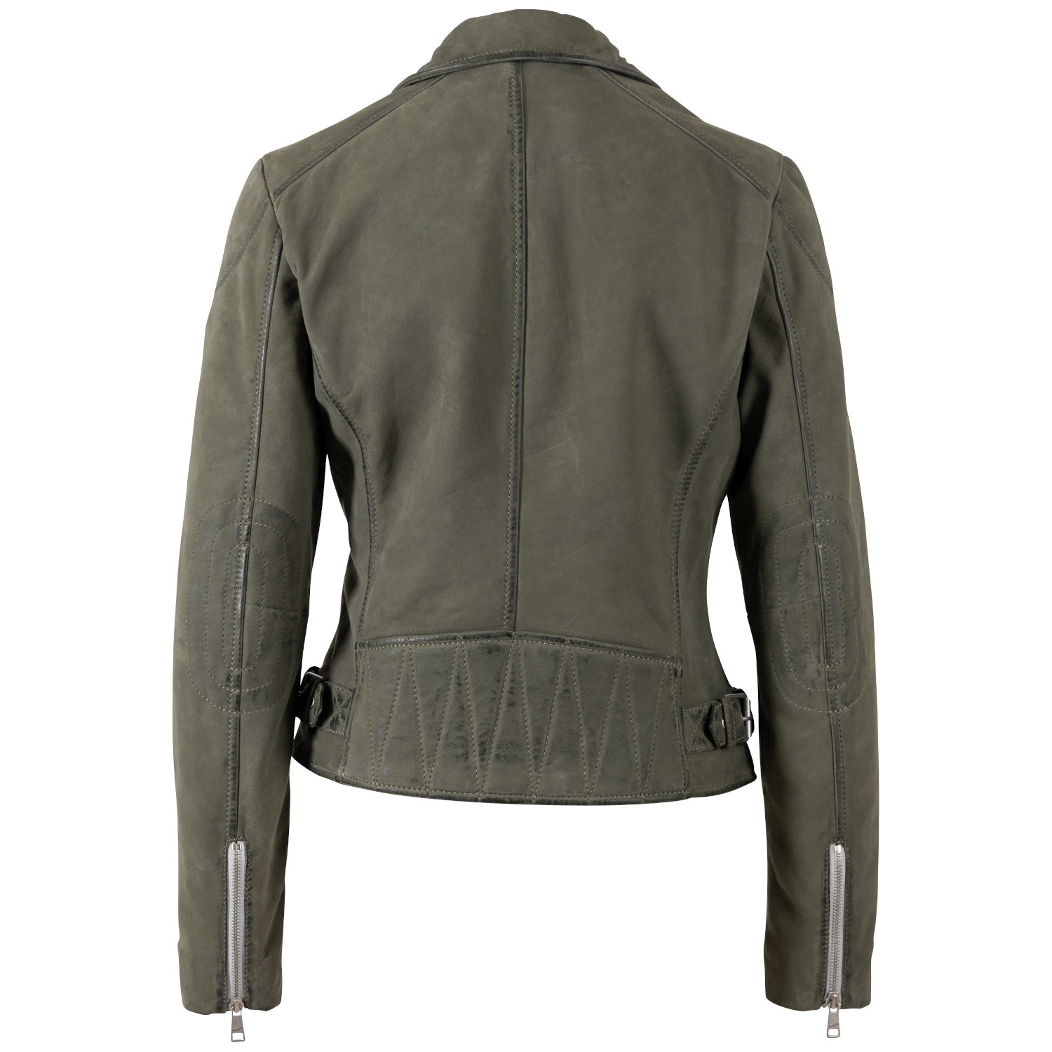 Kurtka skórzana damska Mauritius Oliwkowa MWNalani – Kurtki skórzane