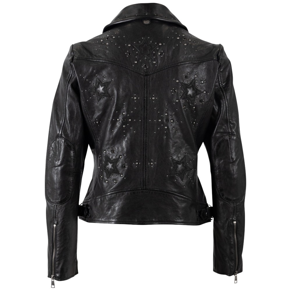 Kurtka skórzana damska Mauritius Czarna MWNoelle - readytowear