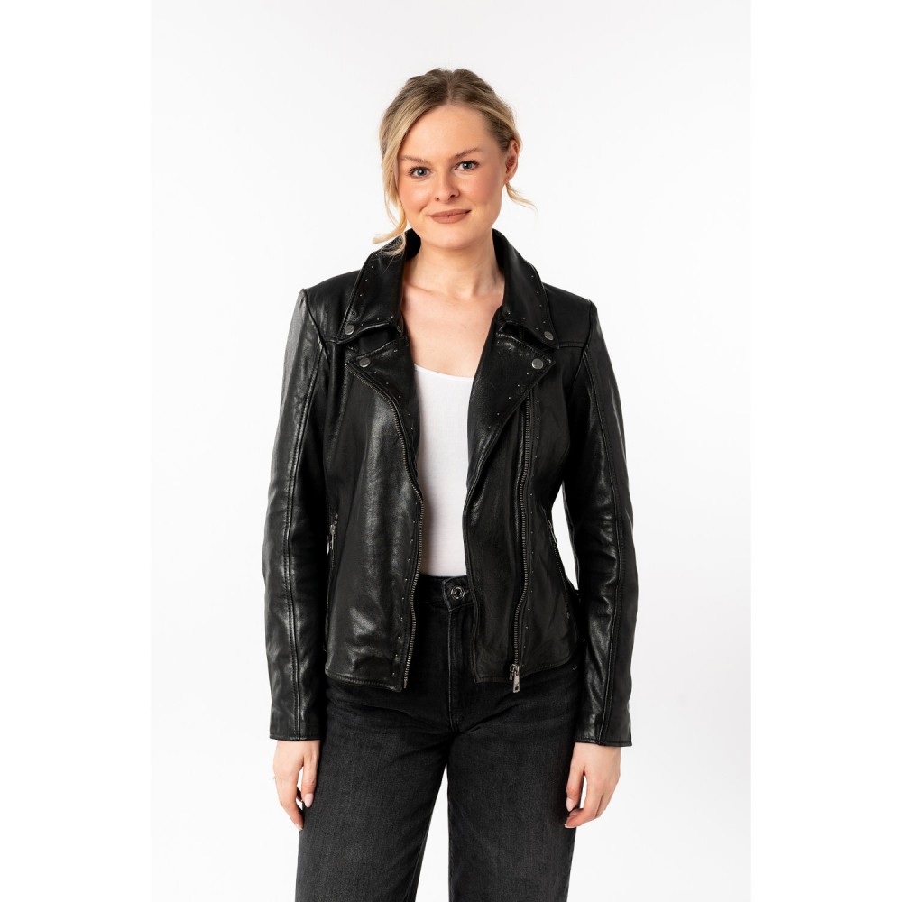 Kurtka skórzana damska Mauritius Czarna MWNoelle - readytowear