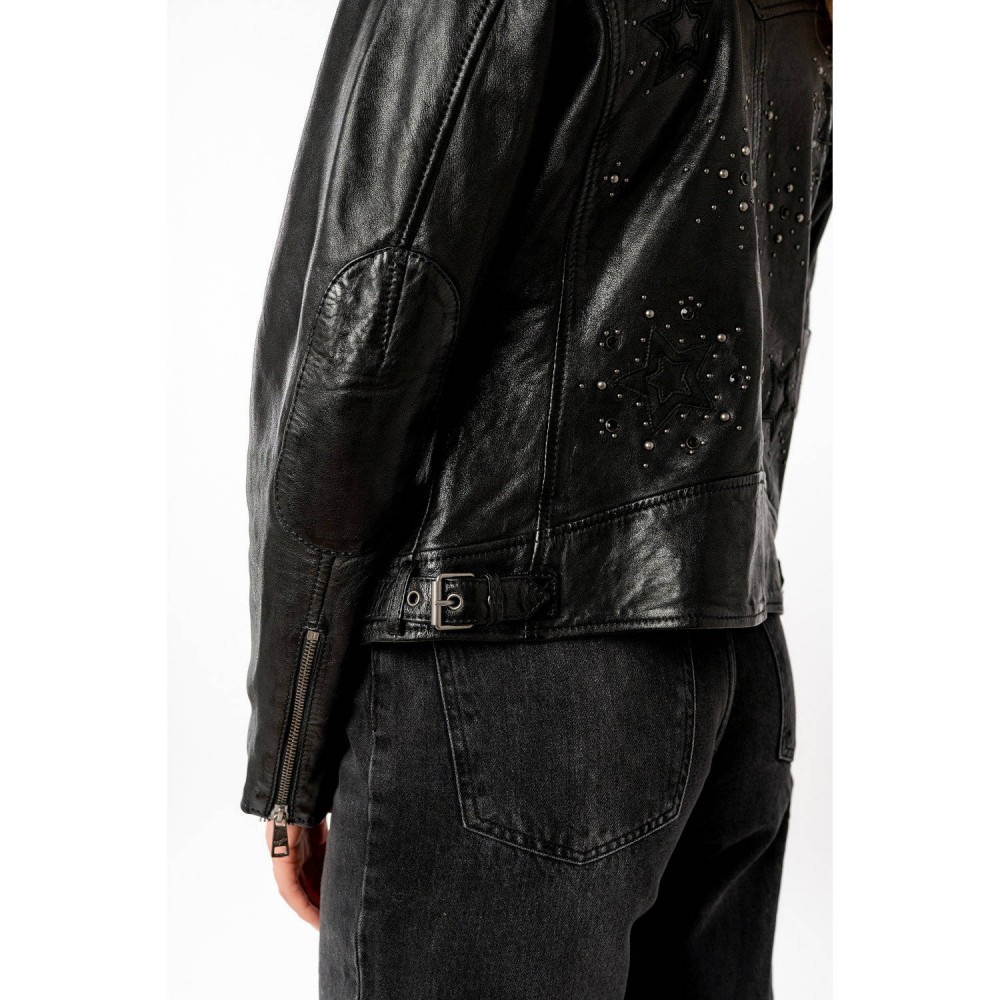 Kurtka skórzana damska Mauritius Czarna MWNoelle - readytowear