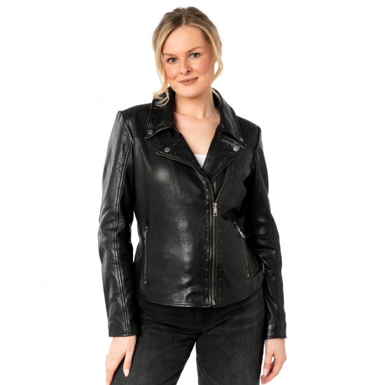 Kurtka skórzana damska Mauritius Czarna MWNoelle