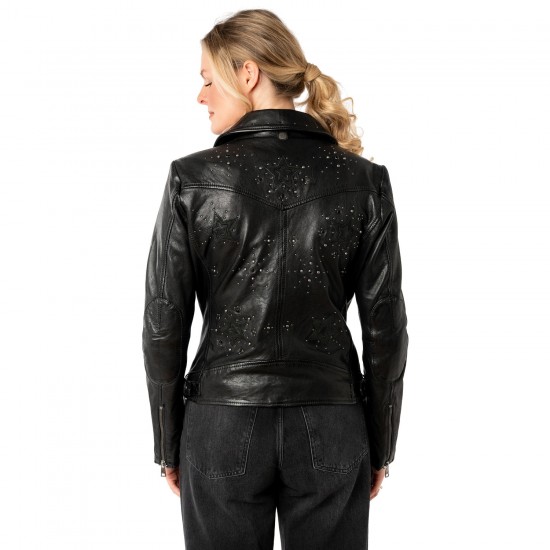 Kurtka skórzana damska Mauritius Czarna MWNoelle