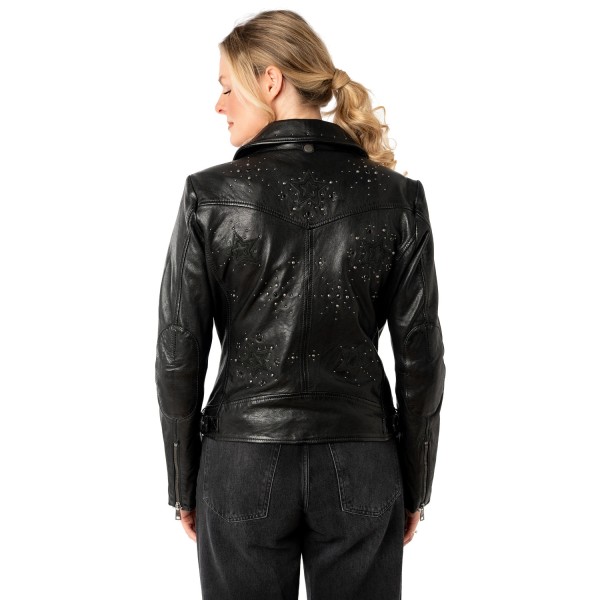 Kurtka skórzana damska Mauritius Czarna MWNoelle