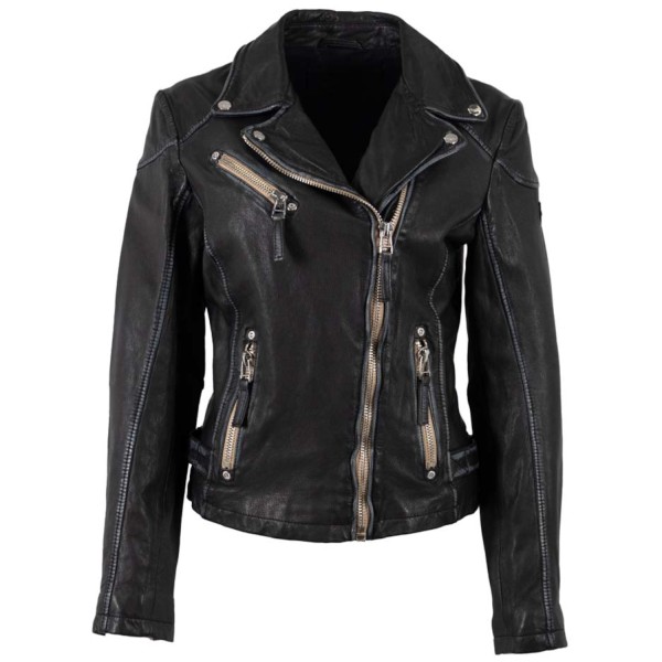 Kurtka skórzana damska Mauritius Czarna MWPGG