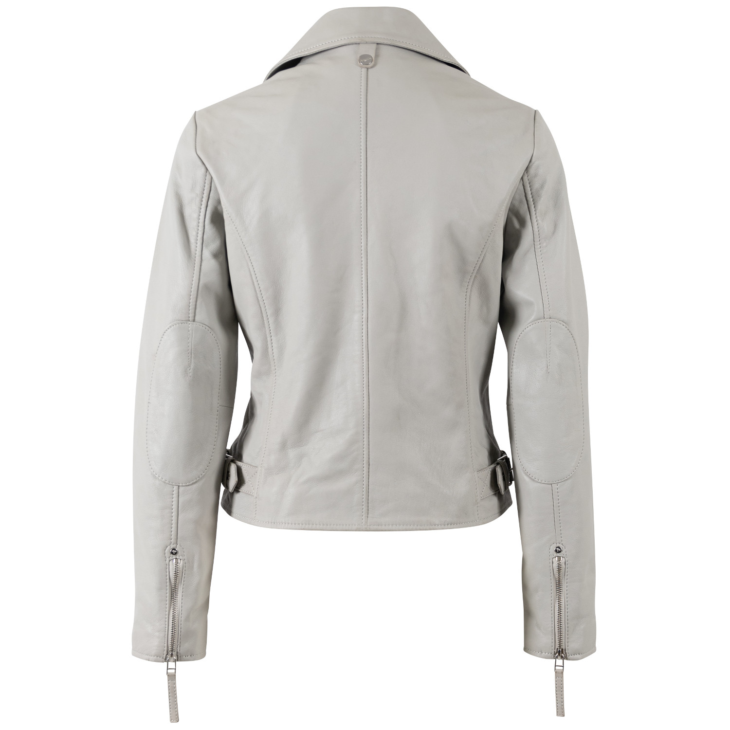 Kurtka skórzana damska Mauritius srebrnoszara MWPasja – Kurtki skórzane