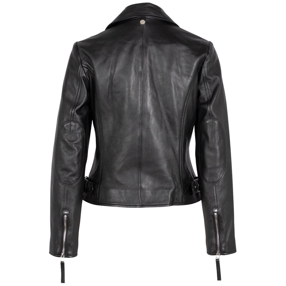 Kurtka skórzana damska Mauritius Czarna MWPasja - readytowear