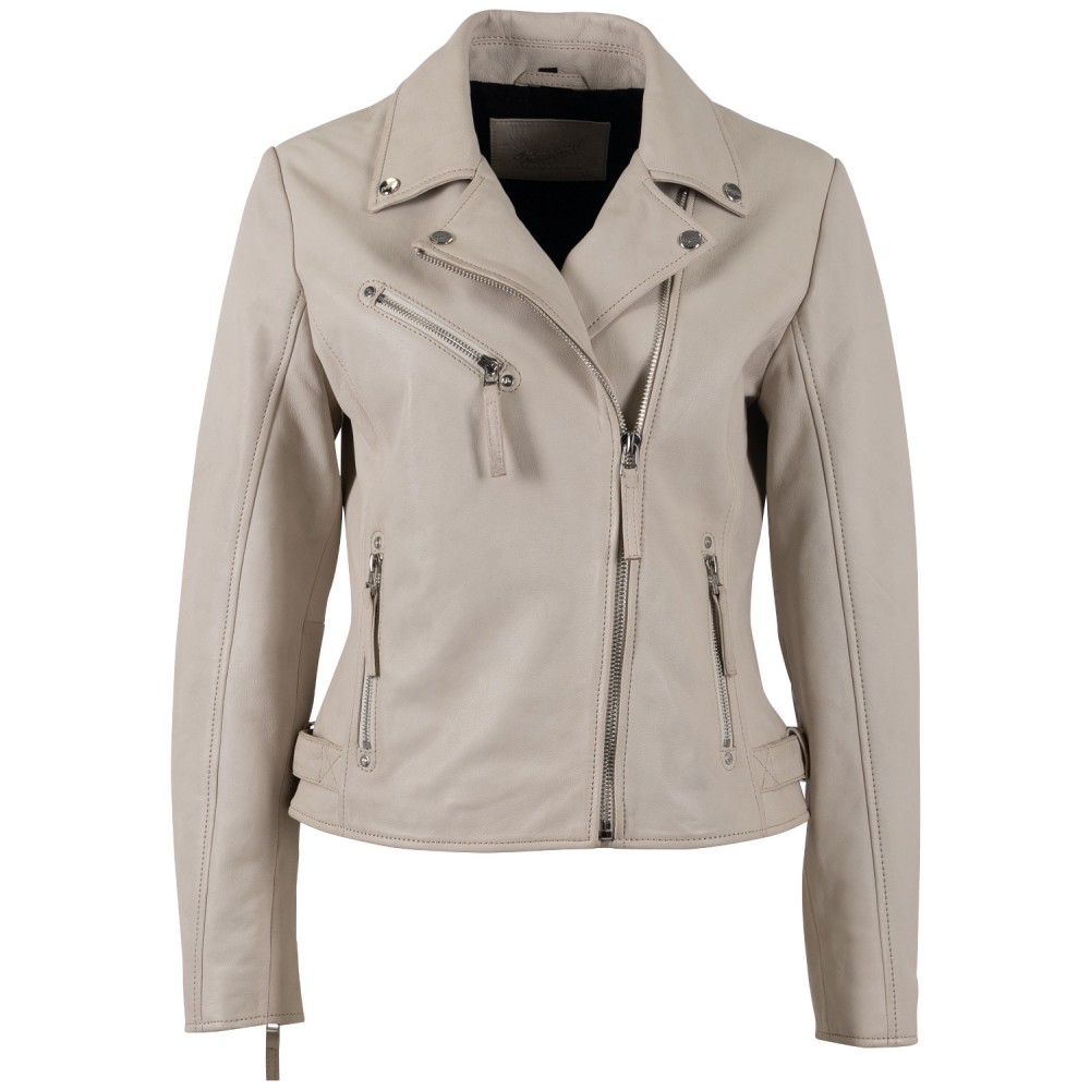 Kurtka skórzana damska Mauritius Ivory White MWPasja