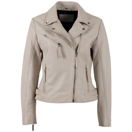 Kurtka skórzana damska Mauritius Ivory White MWPasja