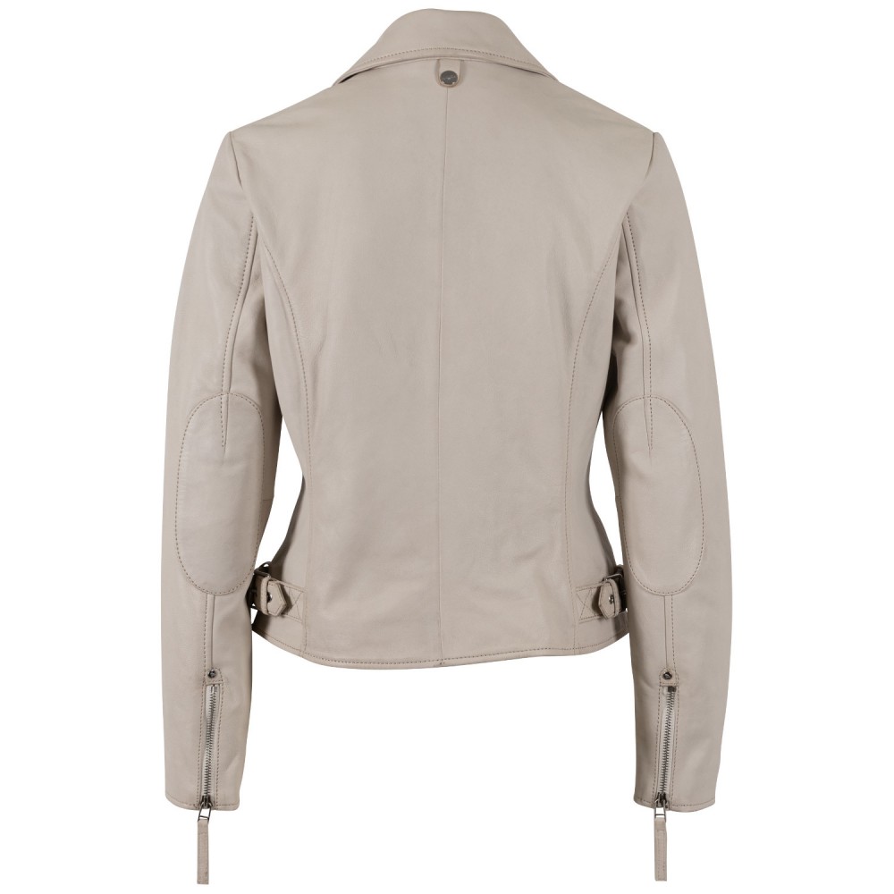 Kurtka skórzana damska Mauritius Ivory White MWPasja