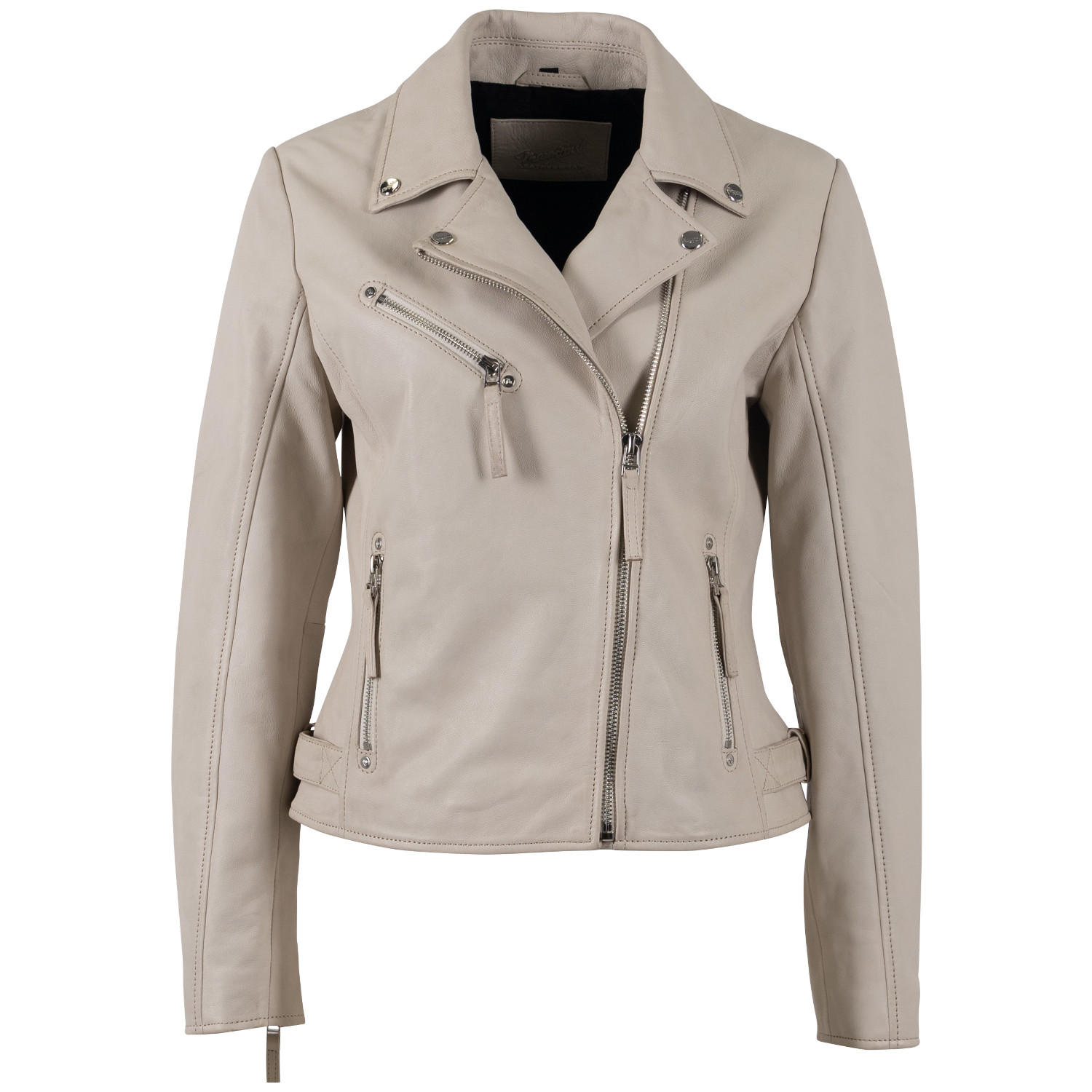 Kurtka skórzana damska Mauritius Ivory White MWPasja – Kurtki skórzane