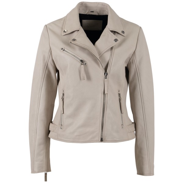 Kurtka skórzana damska Mauritius Ivory White MWPasja