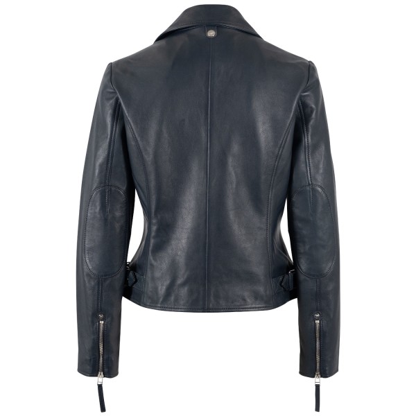 Kurtka skórzana damska Mauritius granatowa MWPasja