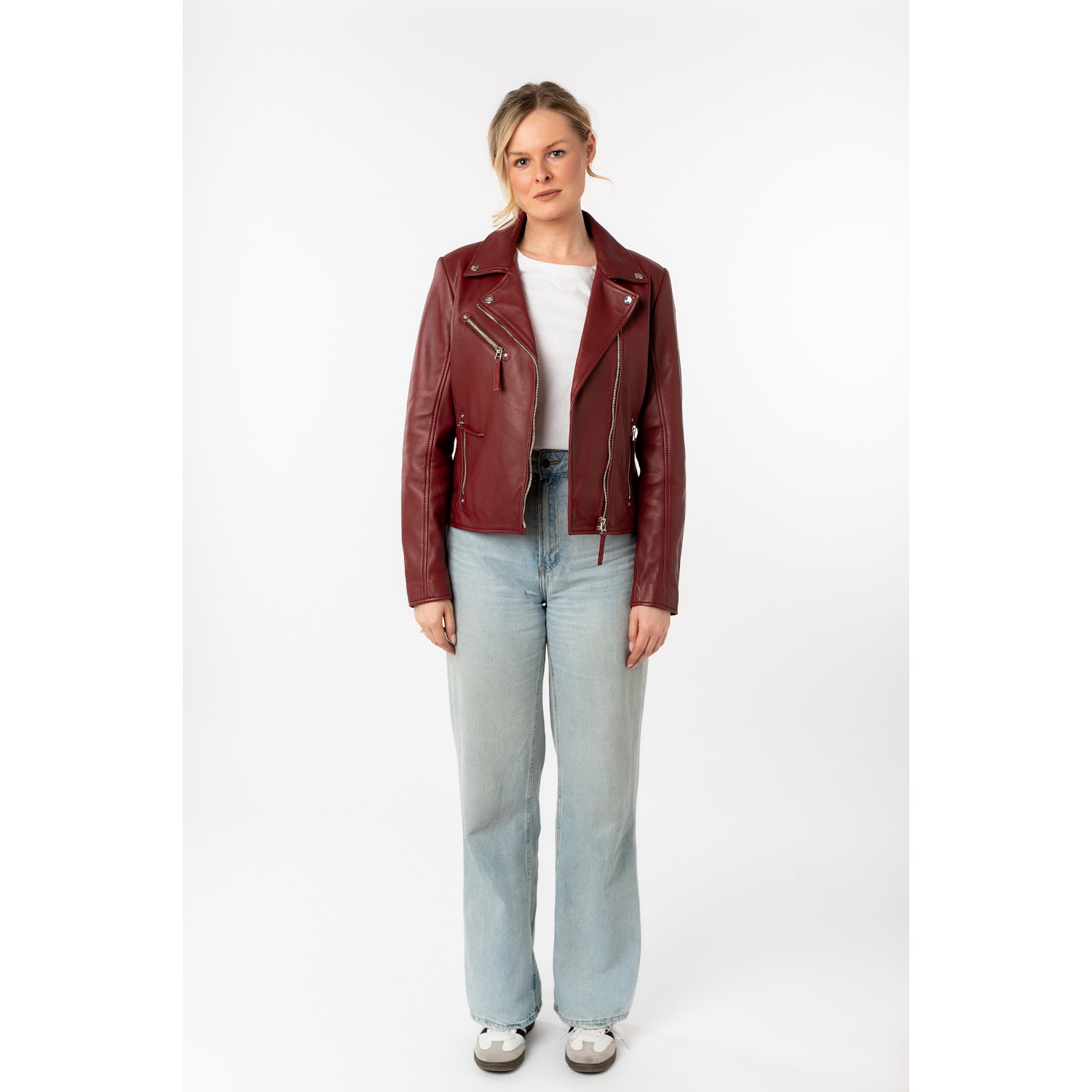 Kurtka skórzana damska Mauritius Cherry MWPasja – Kurtki skórzane