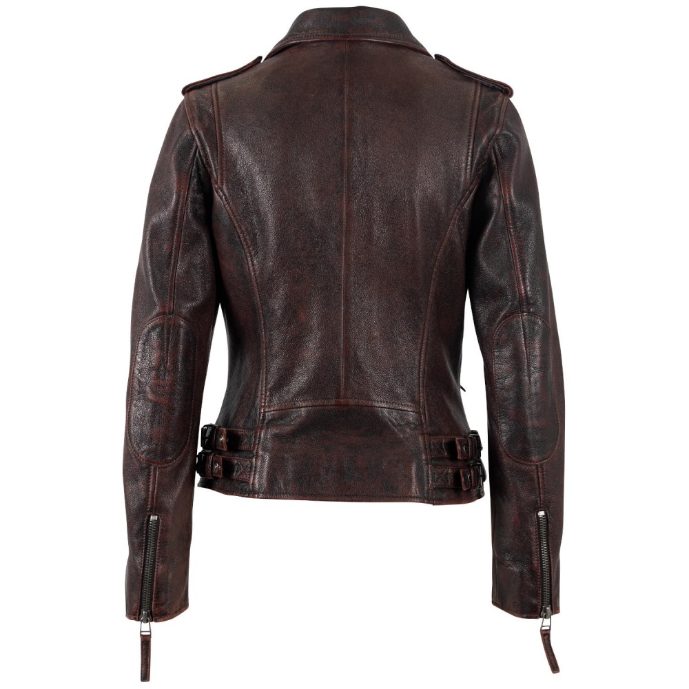 Kurtka skórzana damska Mauritius Vintage Burgundy MWPhoebe - readytowear