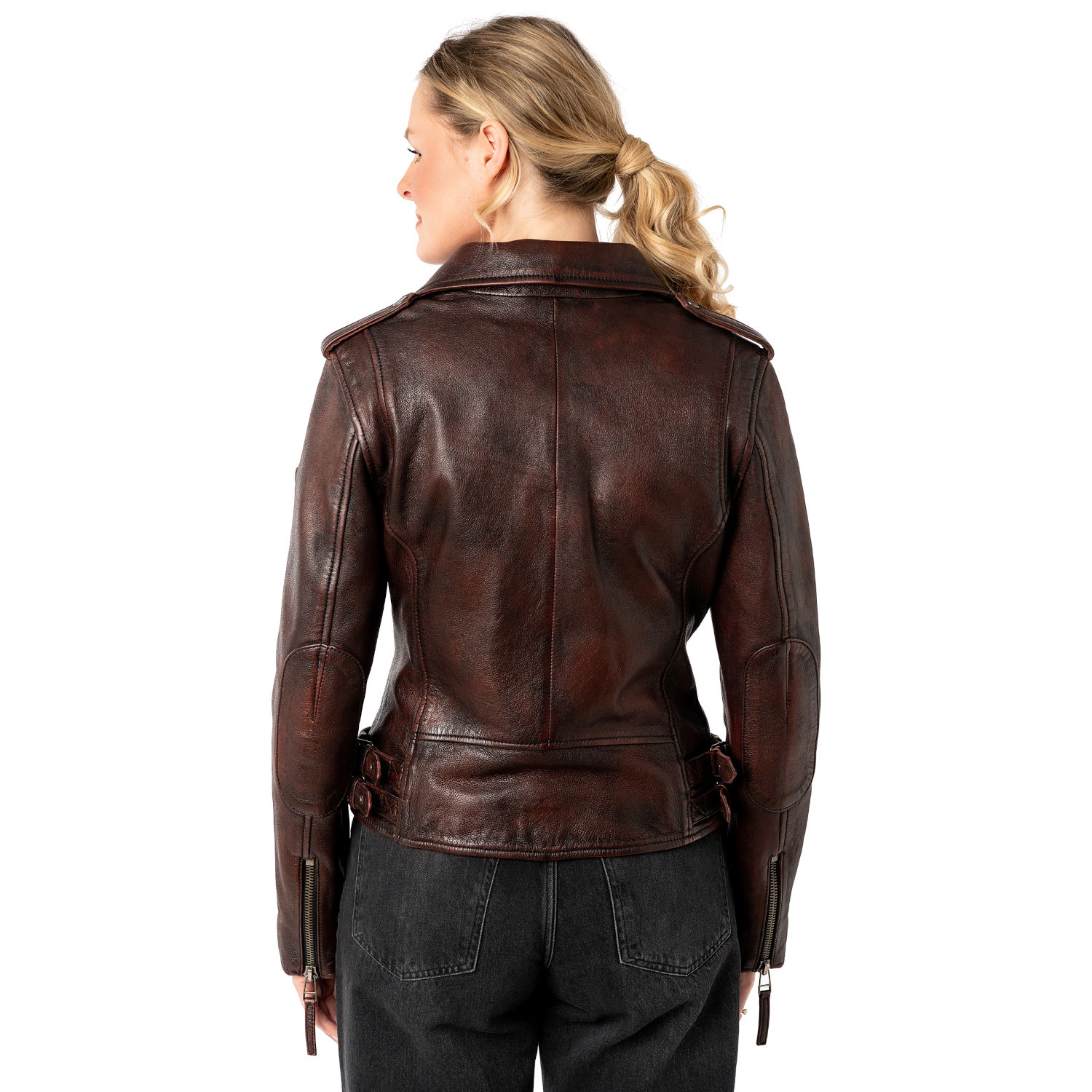 Kurtka skórzana damska Mauritius Vintage Burgundy MWPhoebe – Kurtki skórzane