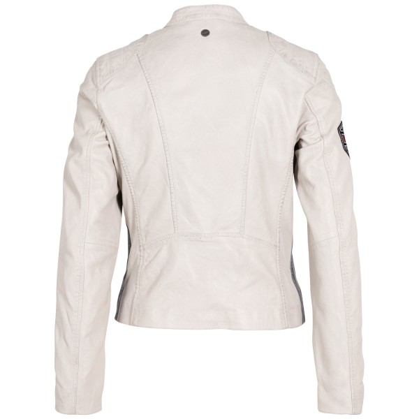 Kurtka skórzana damska Mauritius jasnobeżowa MWPhoenixia