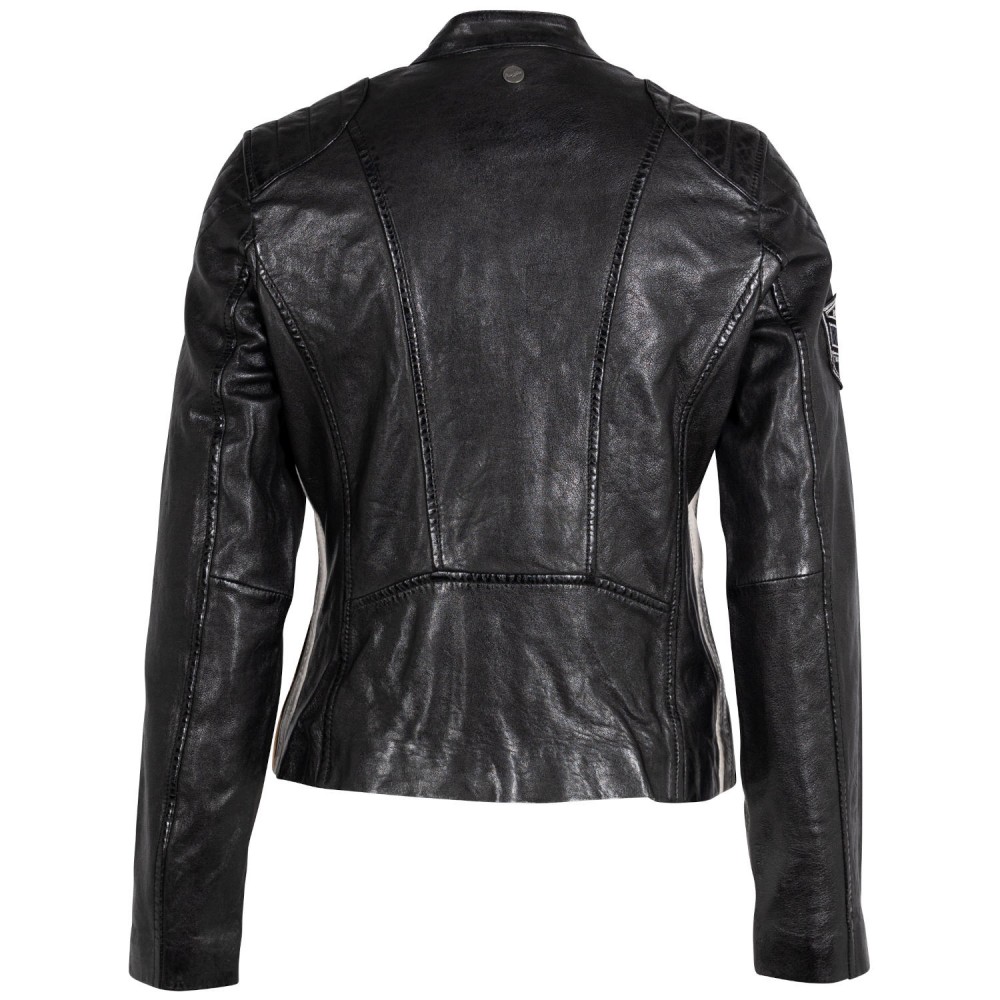 Kurtka skórzana damska Mauritius Czarna MWPhoenixia