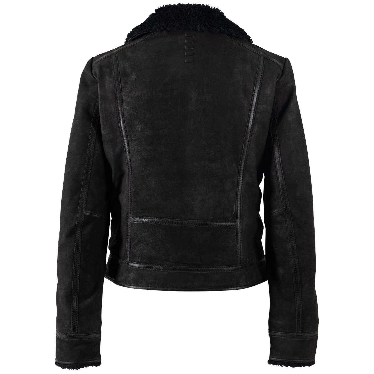 Kurtka skórzana damska Mauritius Czarna MWRila – stoc