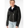 Kurtka skórzana damska Mauritius Czarna MWRila – stoc