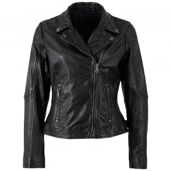 Kurtka skórzana damska Mauritius Czarna MWSharli