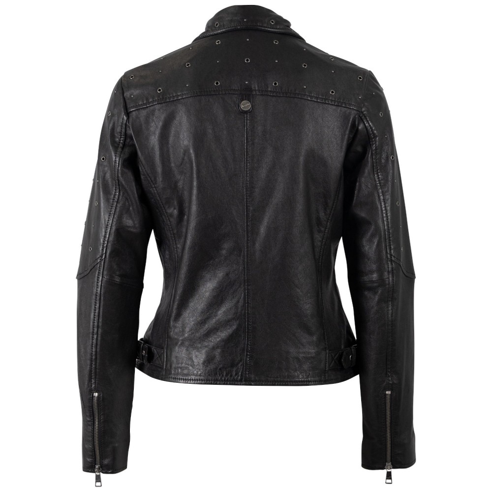 Kurtka skórzana damska Mauritius Czarna MWSharli