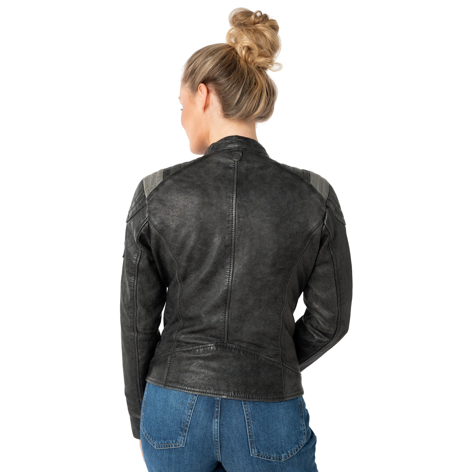 Kurtka skórzana damska Mauritius Czarna MWSpeeda – Kurtki skórzane