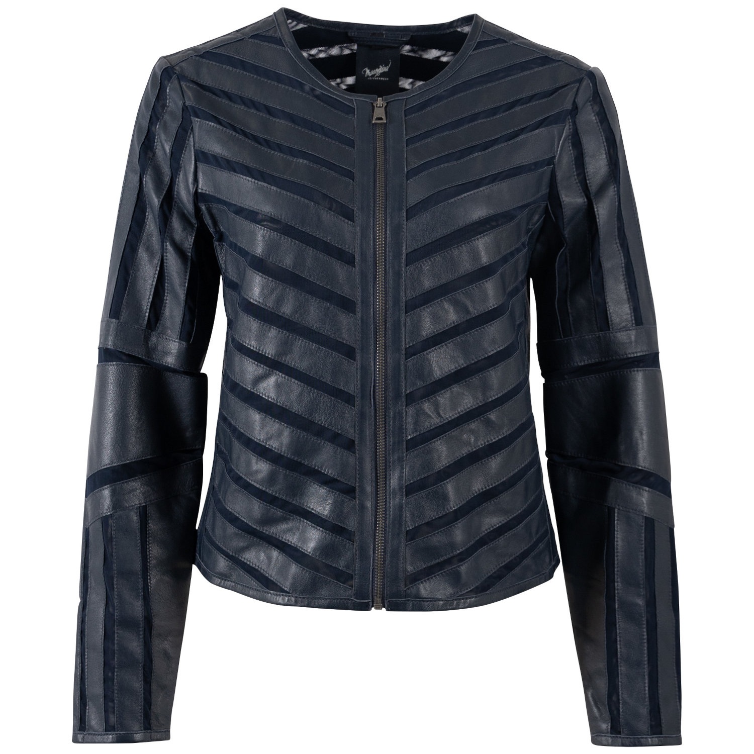 Kurtka skórzana damska Mauritius granatowa MWSuri – Kurtki skórzane